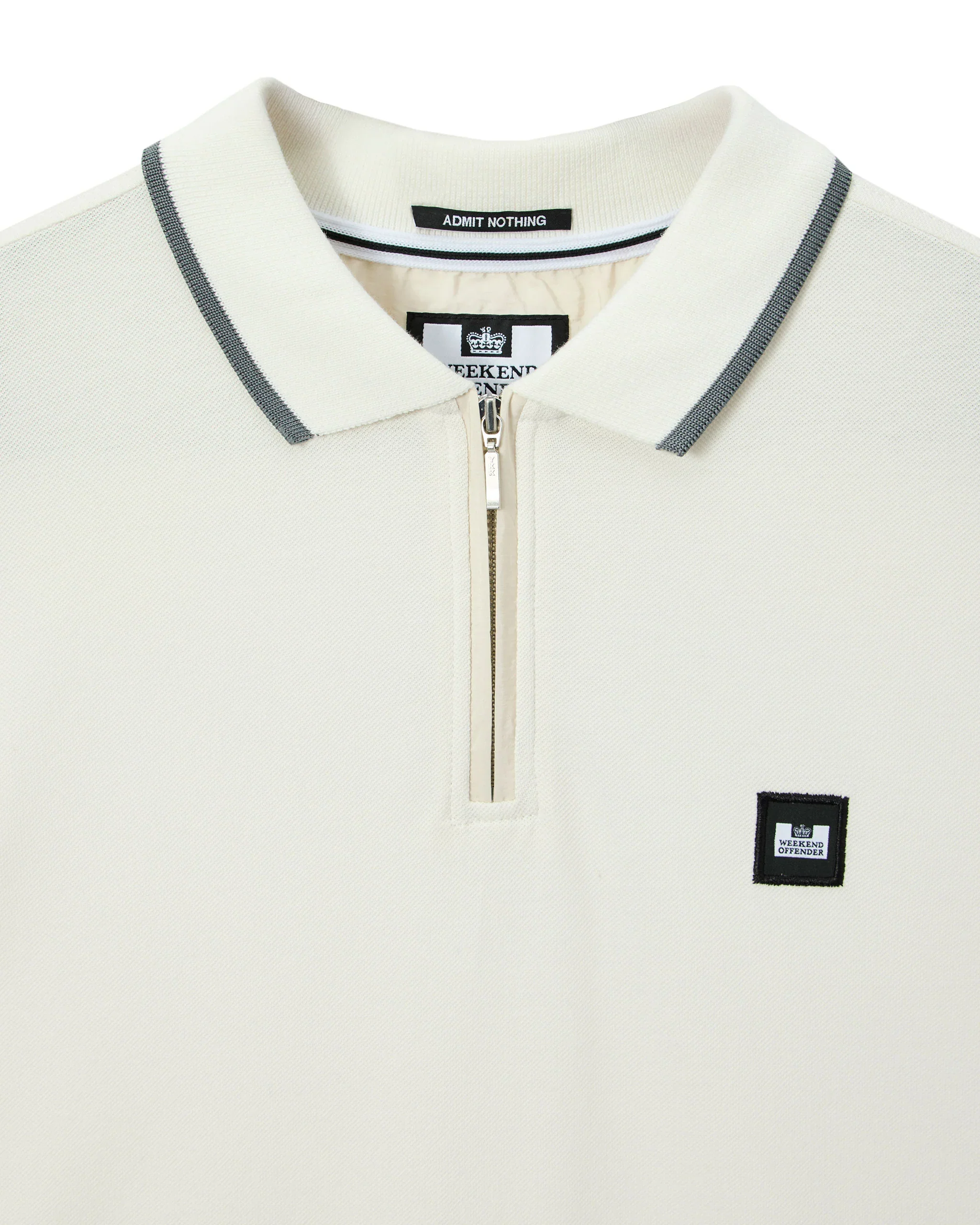 Weekend Offender Monti Polo Shirt Ghost/Porpoise Grey - Image 3