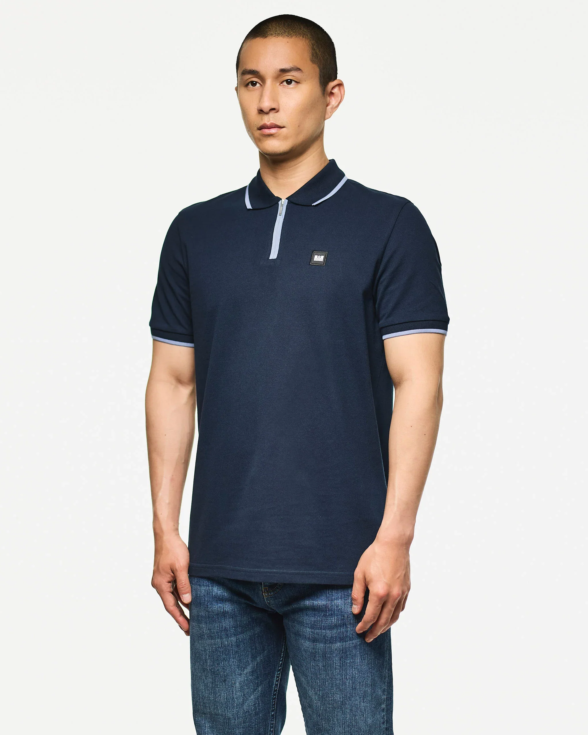Weekend Offender Monti Polo Shirt Navy/Blue Shadow - Image 2