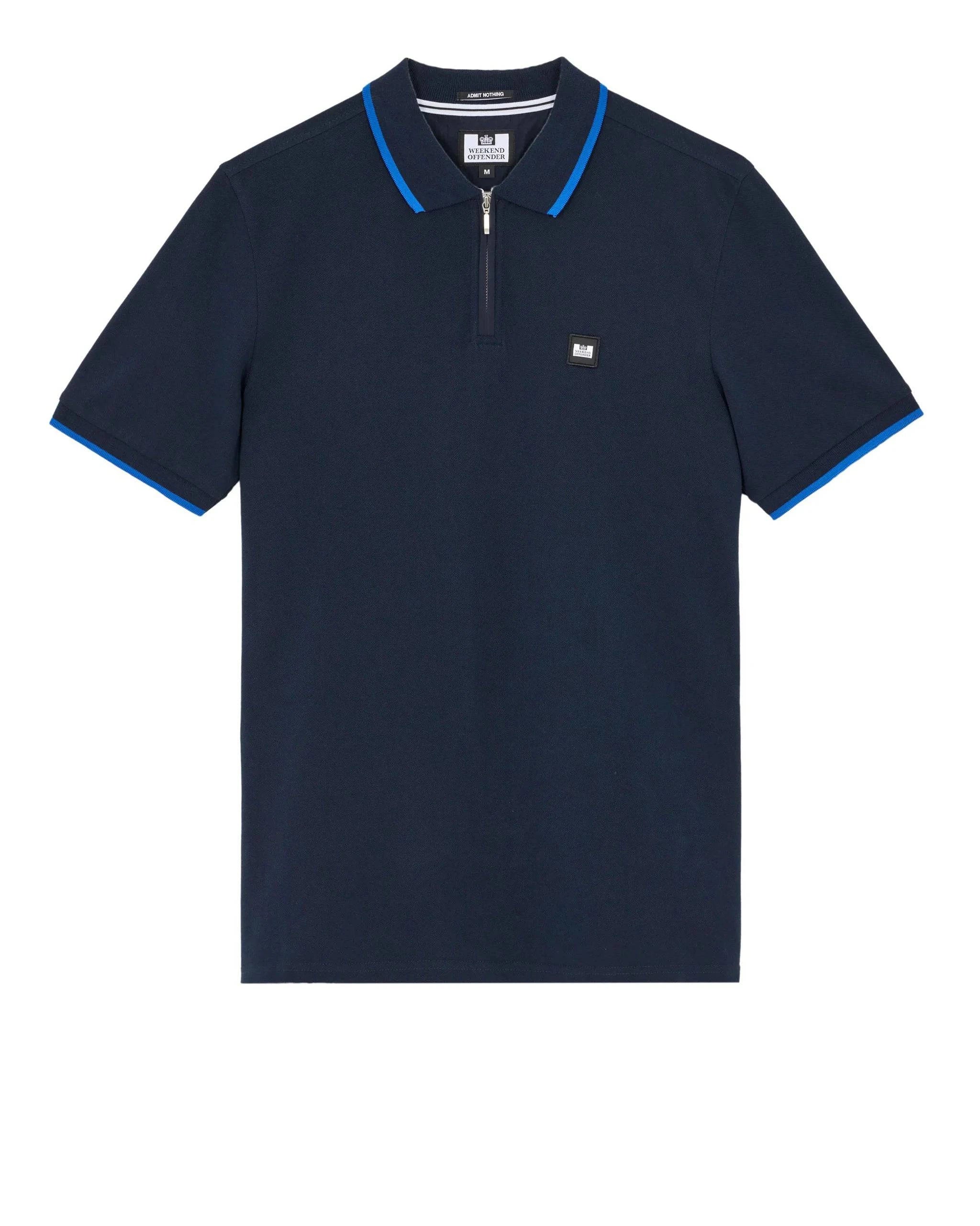 Weekend Offender Monti Polo Shirt Navy/Bluebell