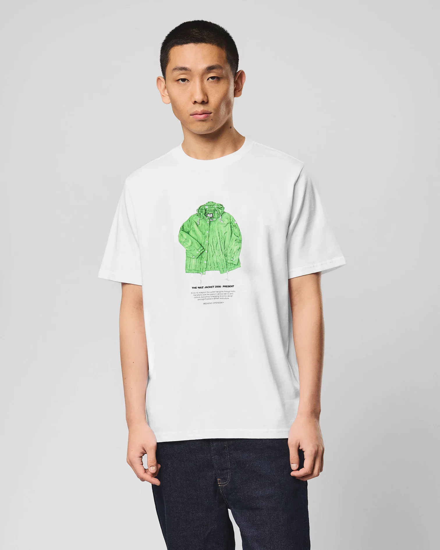 Weekend Offender Naz Graphic T-Shirt White - Image 3