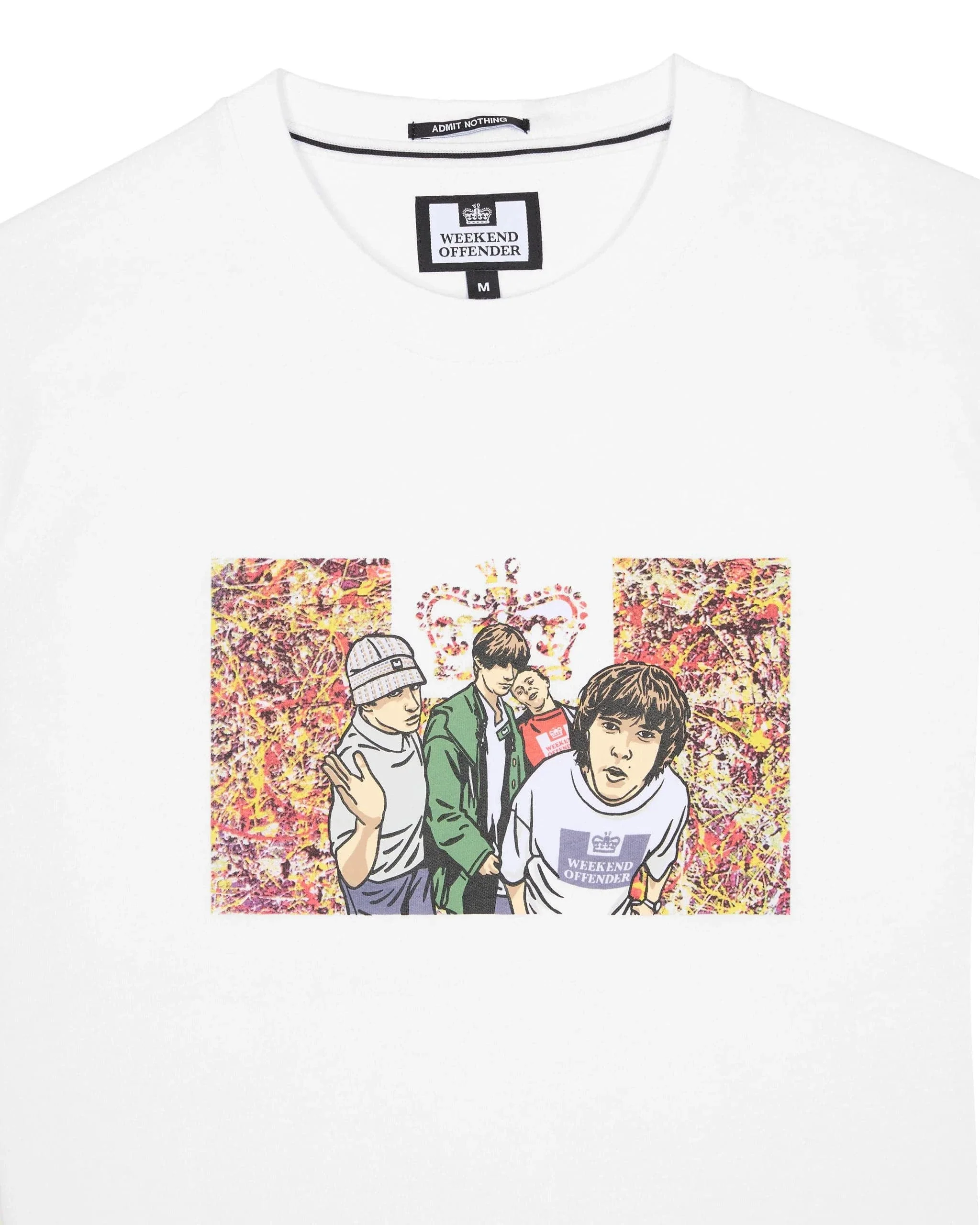 Weekend Offender Number 5 T-Shirt White - Image 2