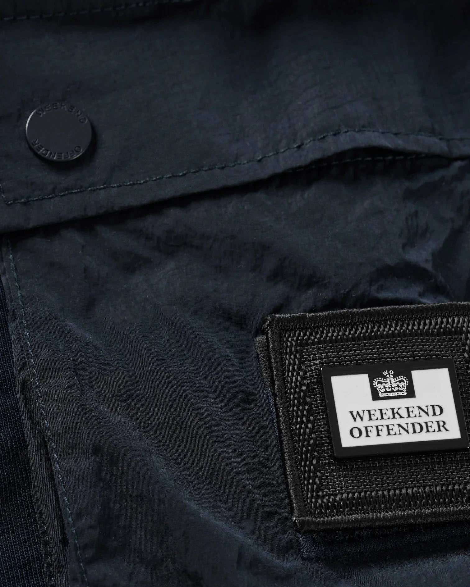 Weekend Offender Pink Sands Jogger Sweat Short Navy - Image 2