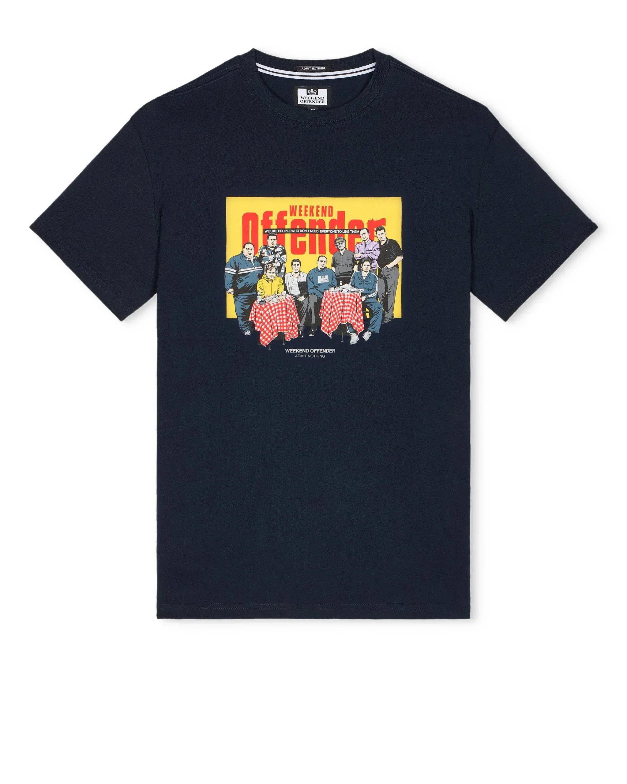 Weekend Offender Satriale Graphic T-Shirt Navy