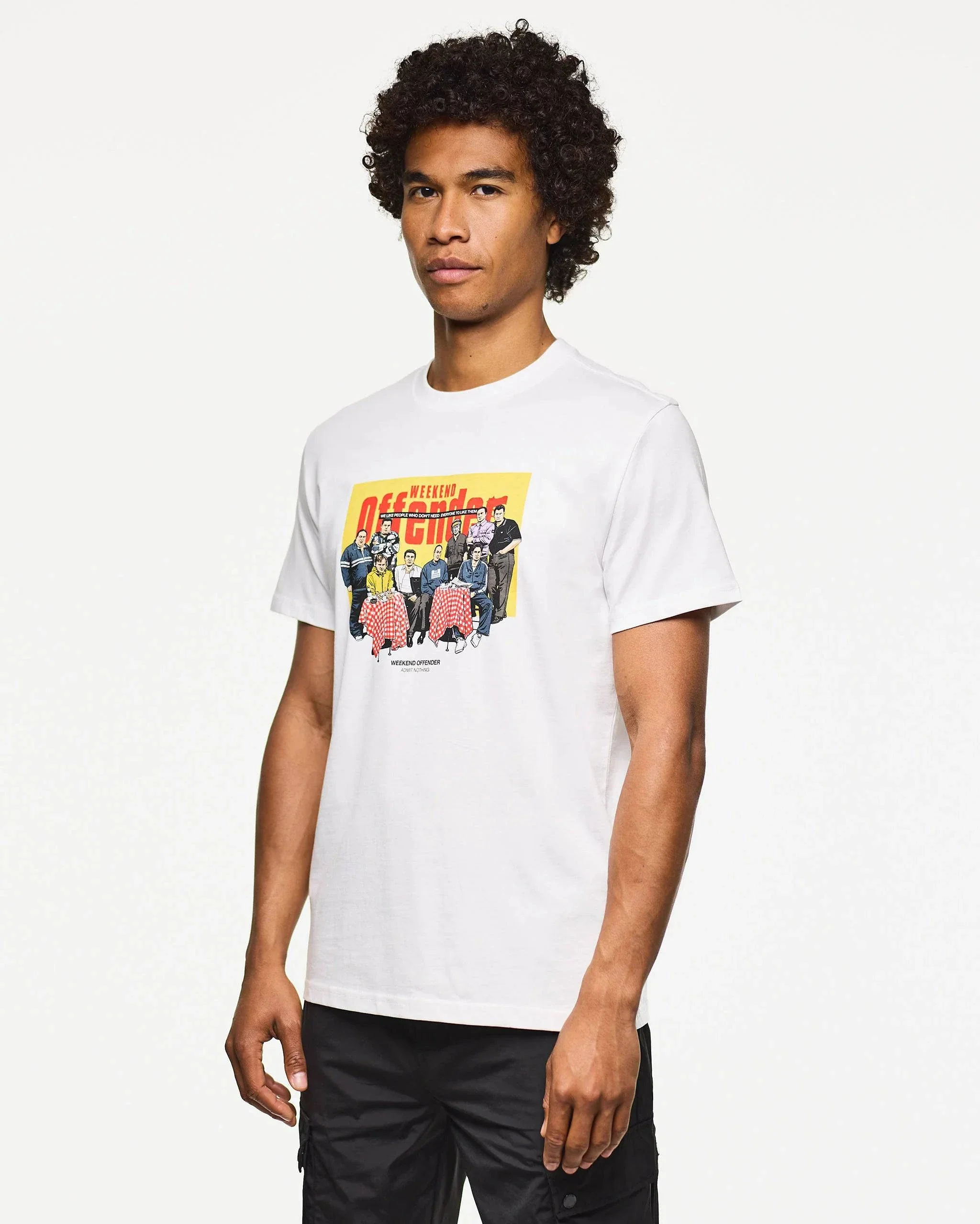 Weekend Offender Satriale Graphic T-Shirt White - Image 2
