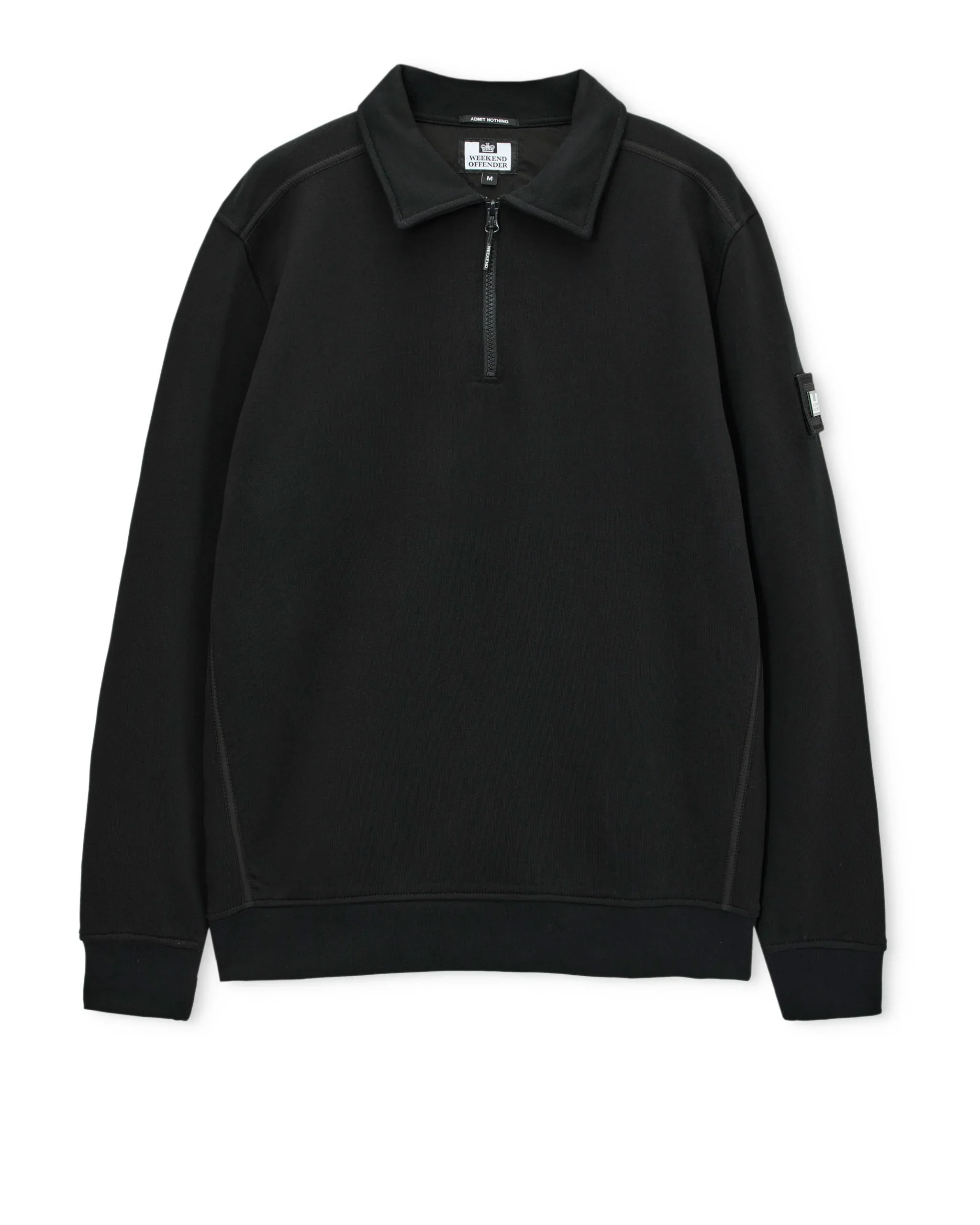 Weekend Offender Sidi Quarter Zip Sweatshirt in Black