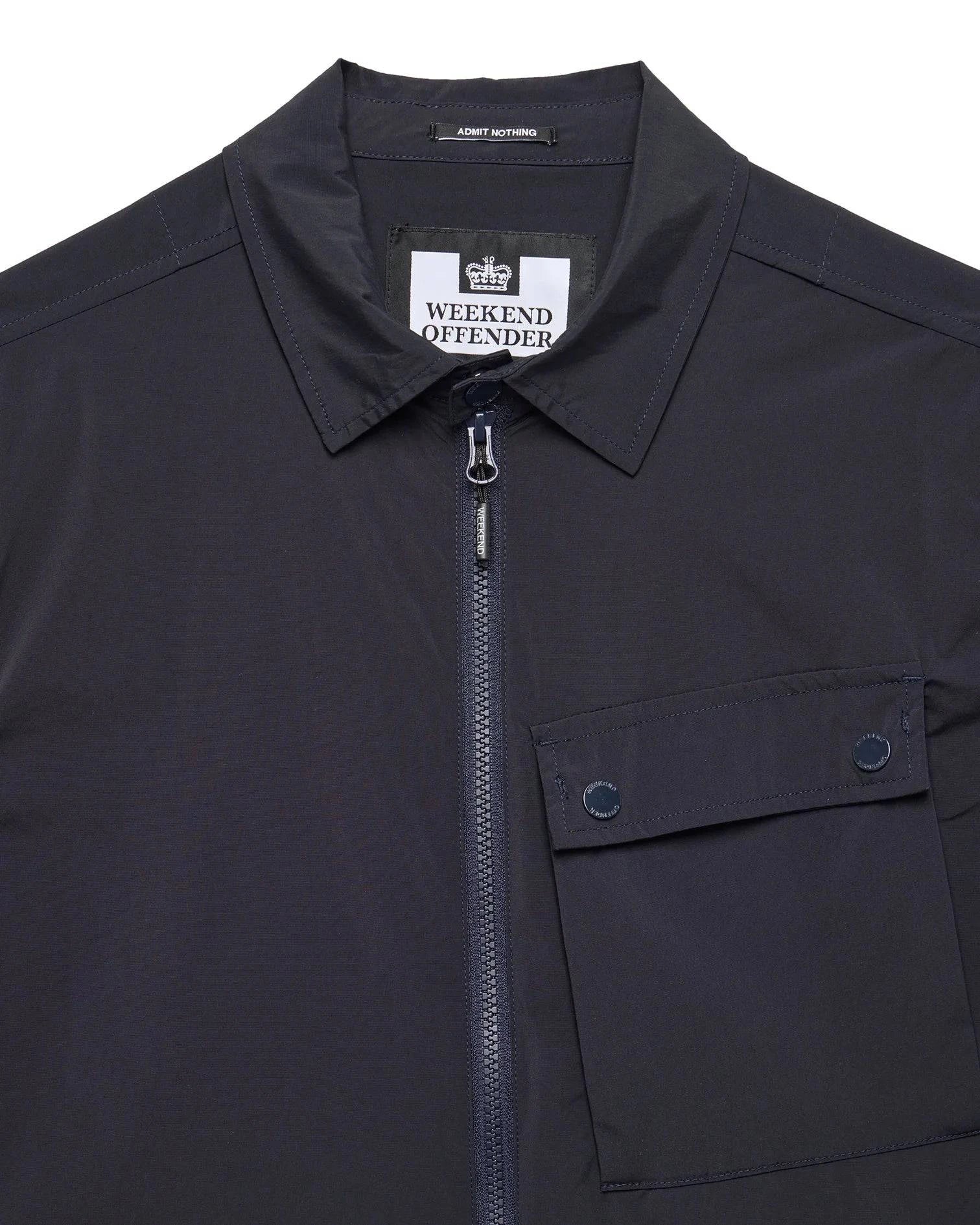 Weekend Offender Southbank Technical Over-Shirt Navy - Image 2