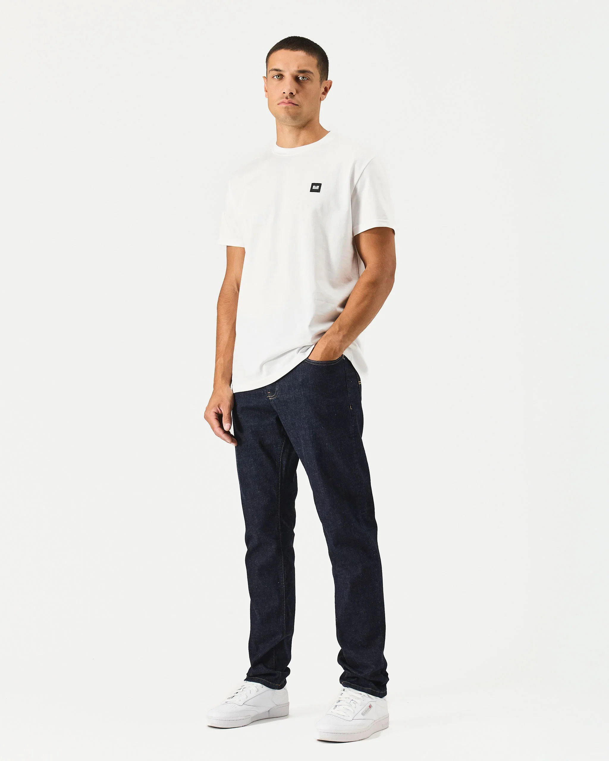 Weekend Offender Tapered Fit Denim Jeans Dark Rinse - Image 3
