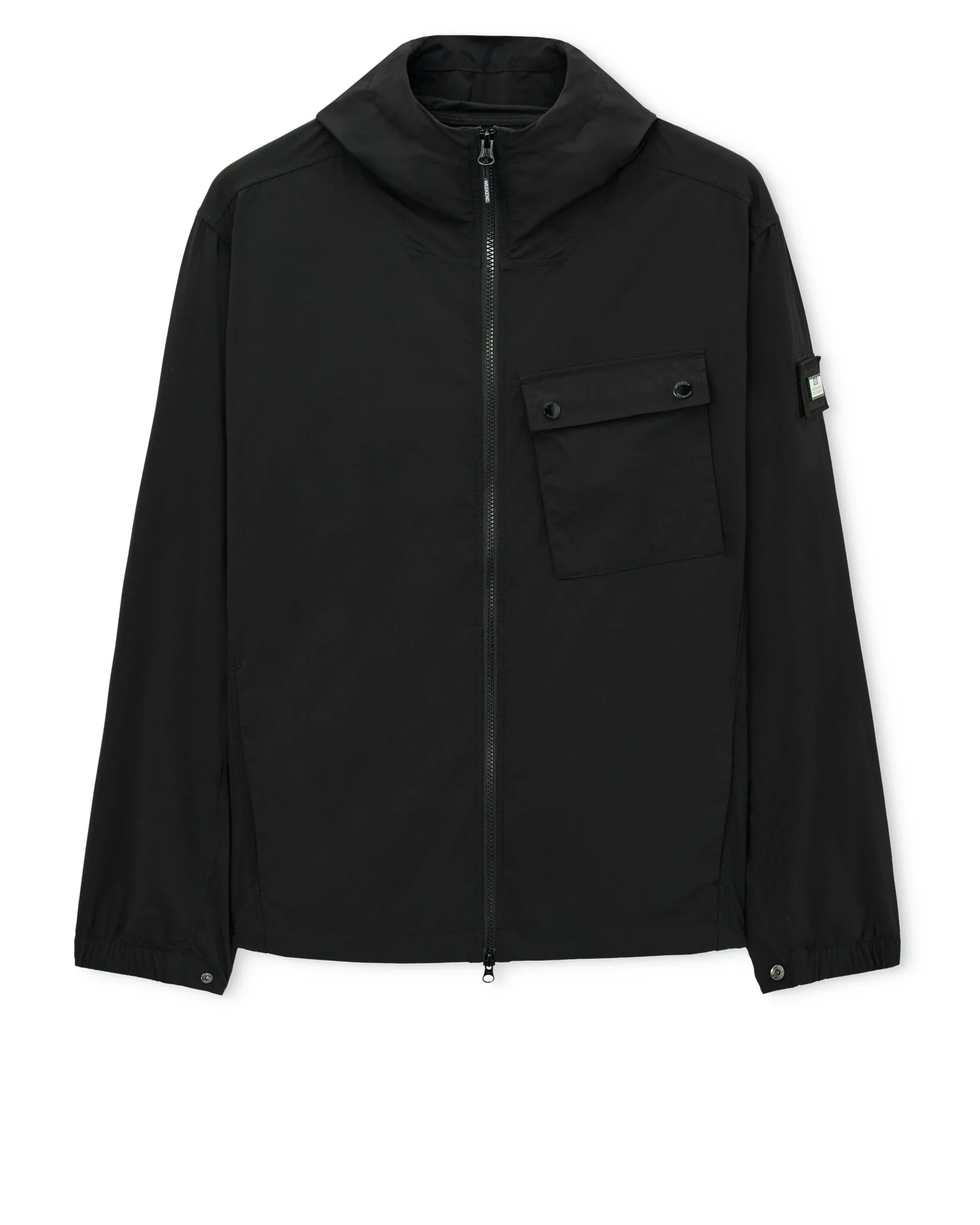 Weekend Offender Temara Technical Windbreaker Jacket in Black