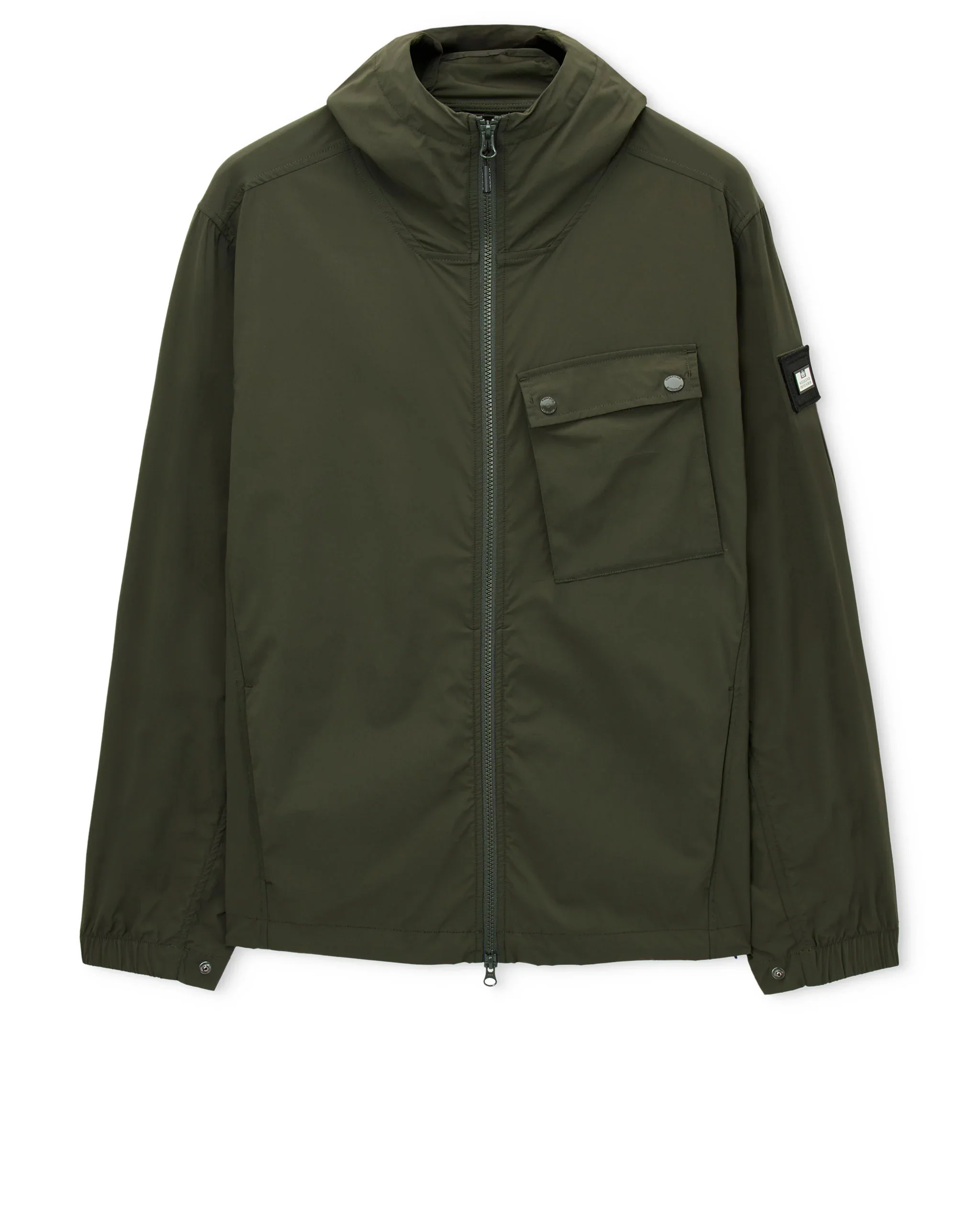 Weekend Offender Temara Technical Windbreaker Jacket in Black Forest