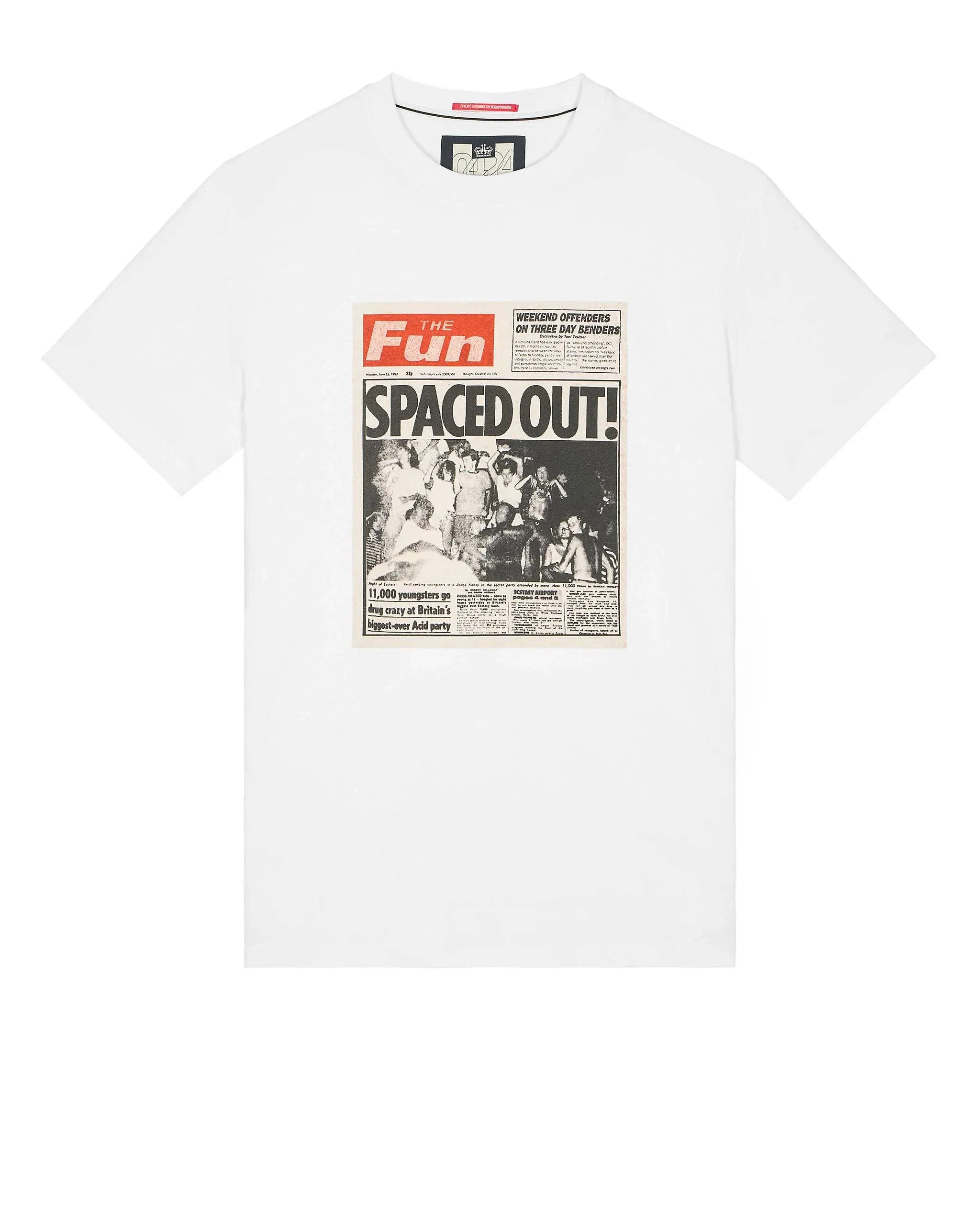 Weekend Offender The Fun Graphic T-Shirt White - Image 3
