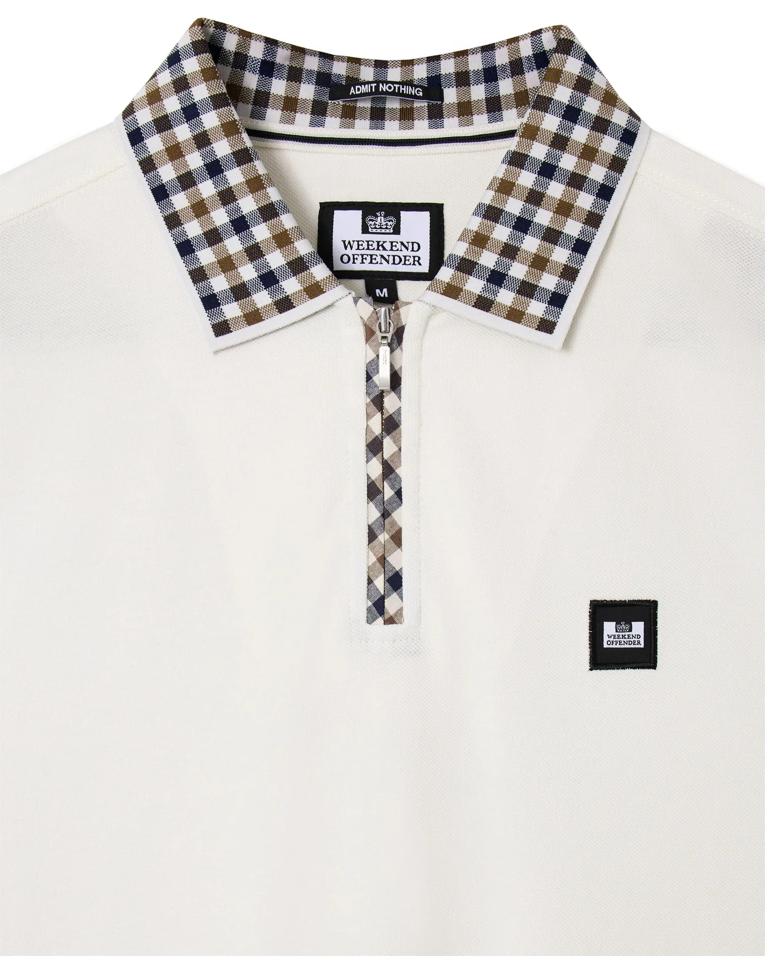 Weekend Offender Tipasa Jacquard Rib Polo Ghost - Image 2