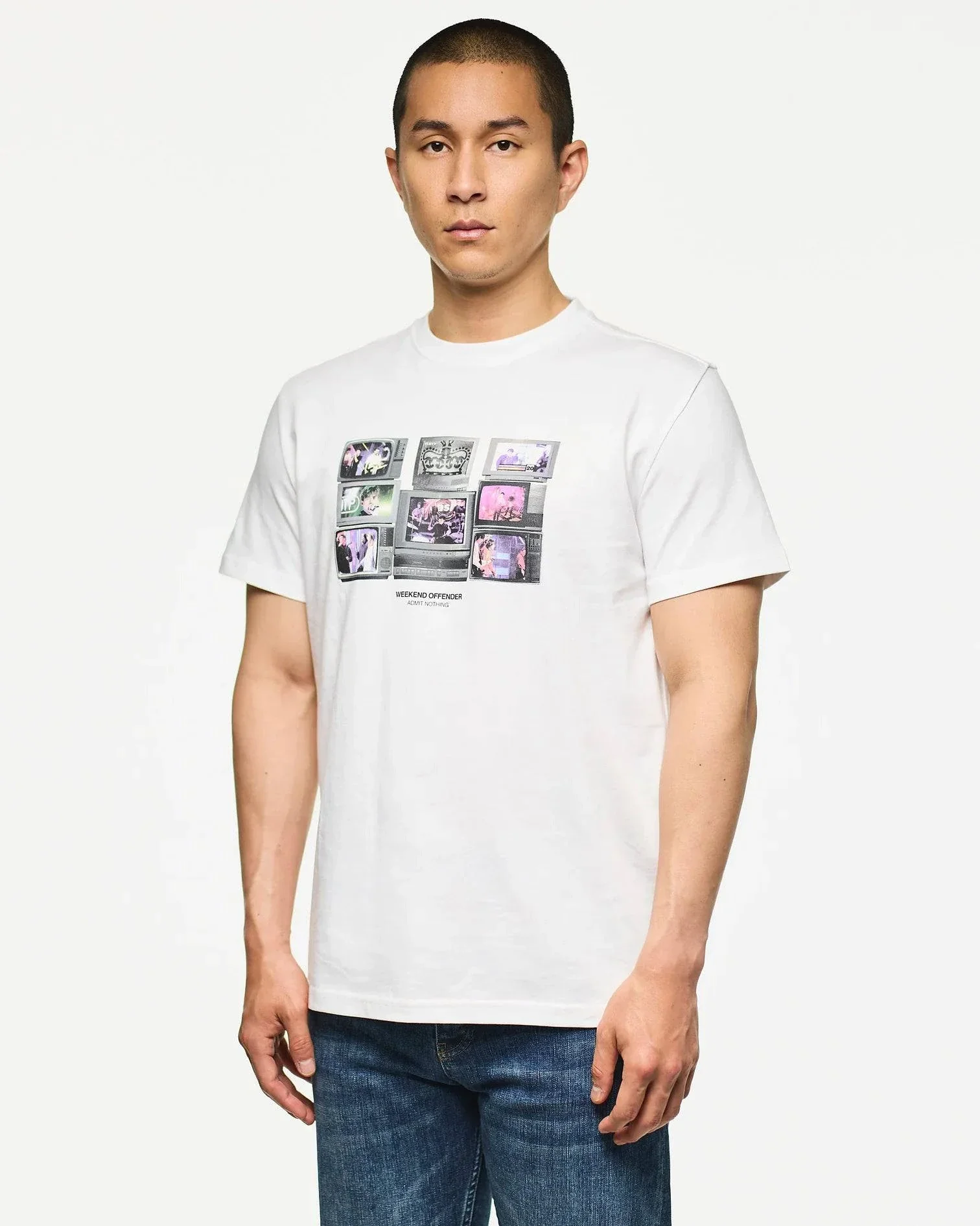Weekend Offender Vision Graphic T-Shirt White - Image 2