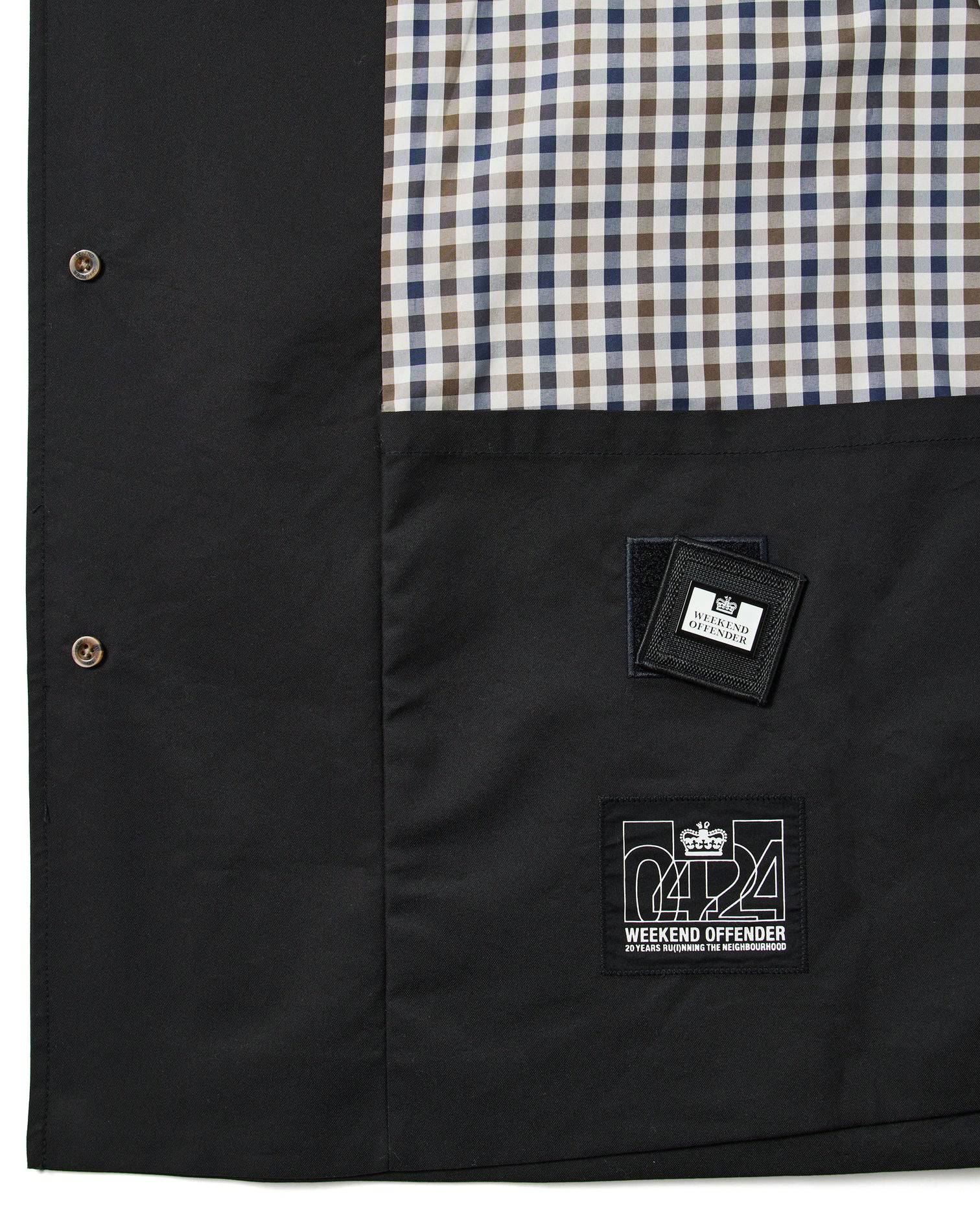 Weekend Offender Whitehouse Mac Jacket Black/House Check Back - Image 4