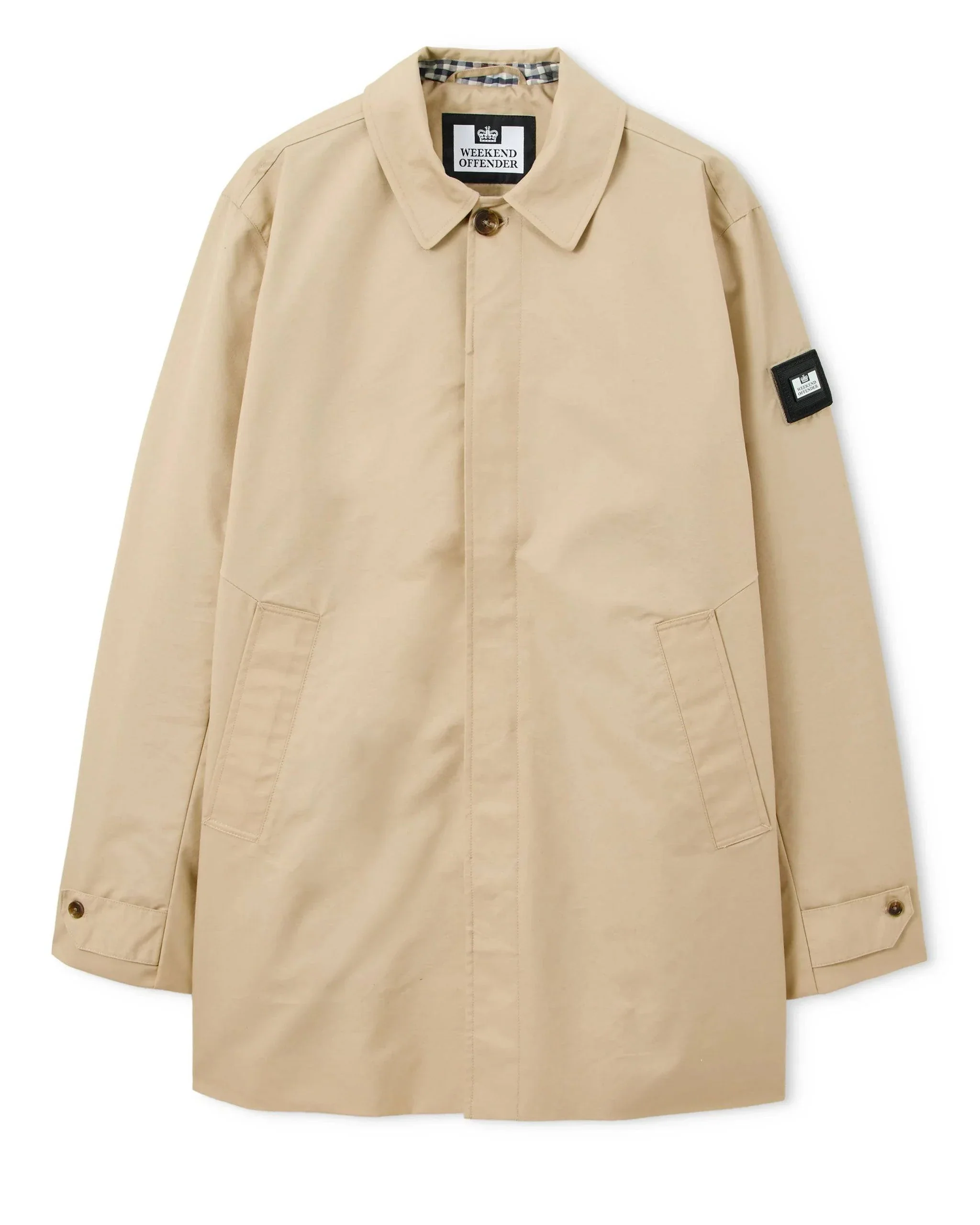 Weekend Offender Whitehouse Mac Jacket Stone/House Check Back