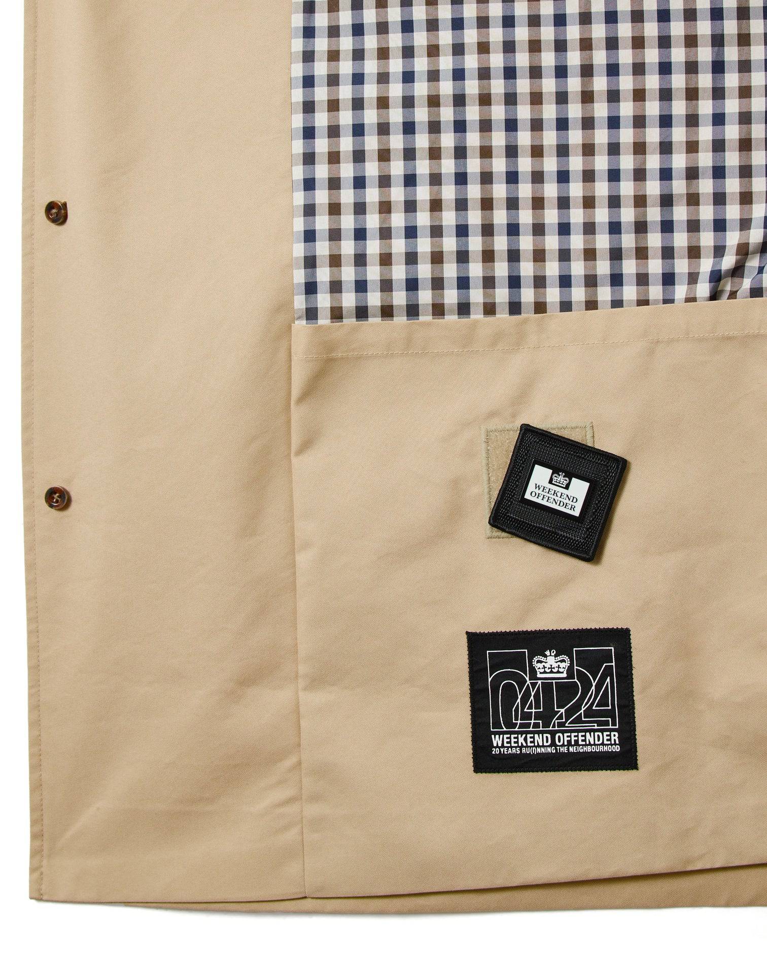 Weekend Offender Whitehouse Mac Jacket Stone/House Check Back - Image 5