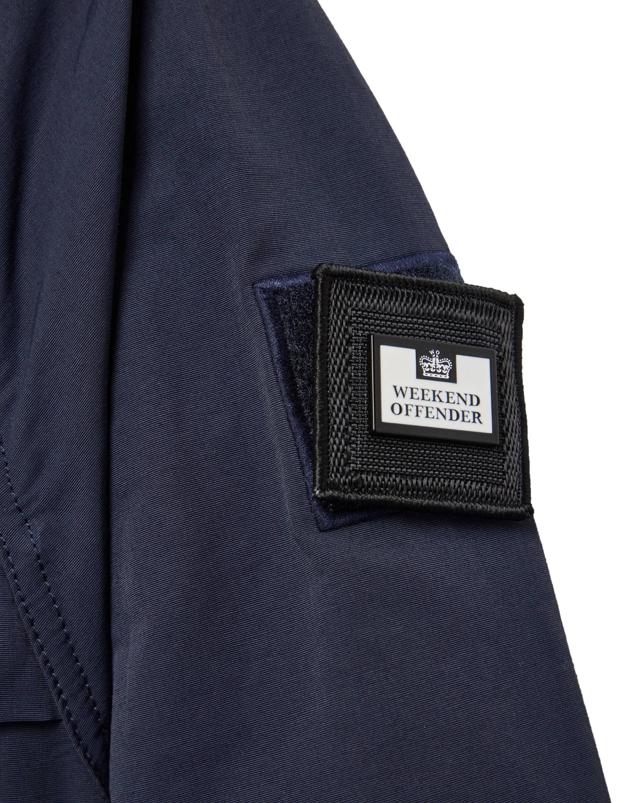 Weekend Offender Wynwood Quarter Zip Overtop Jacket Navy - Image 3