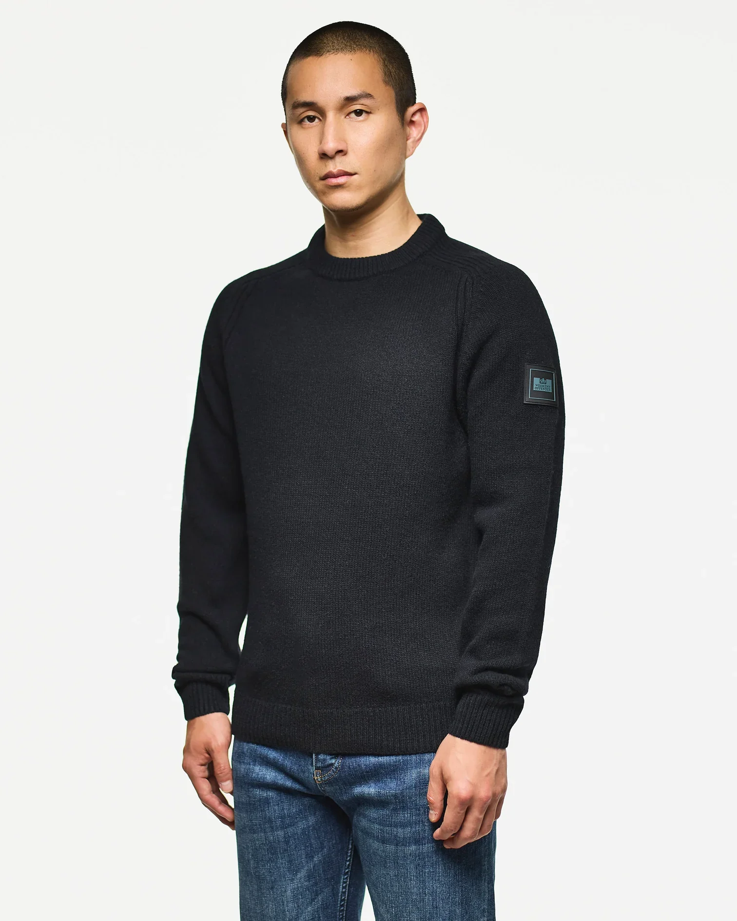 Weekend Offender Zagreb Wool Jumper Black - Image 2