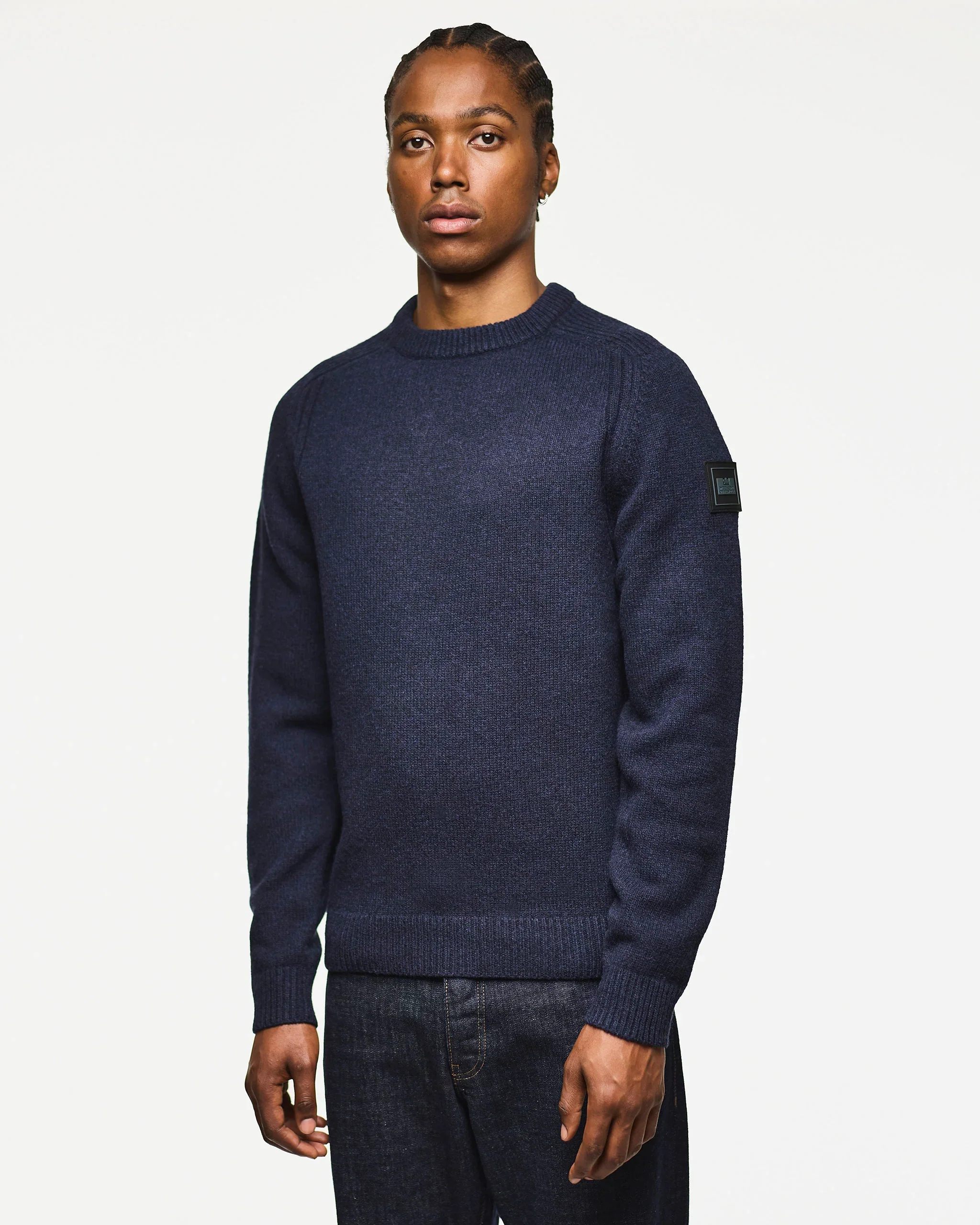 Weekend Offender Zagreb Wool Jumper Navy - Image 2