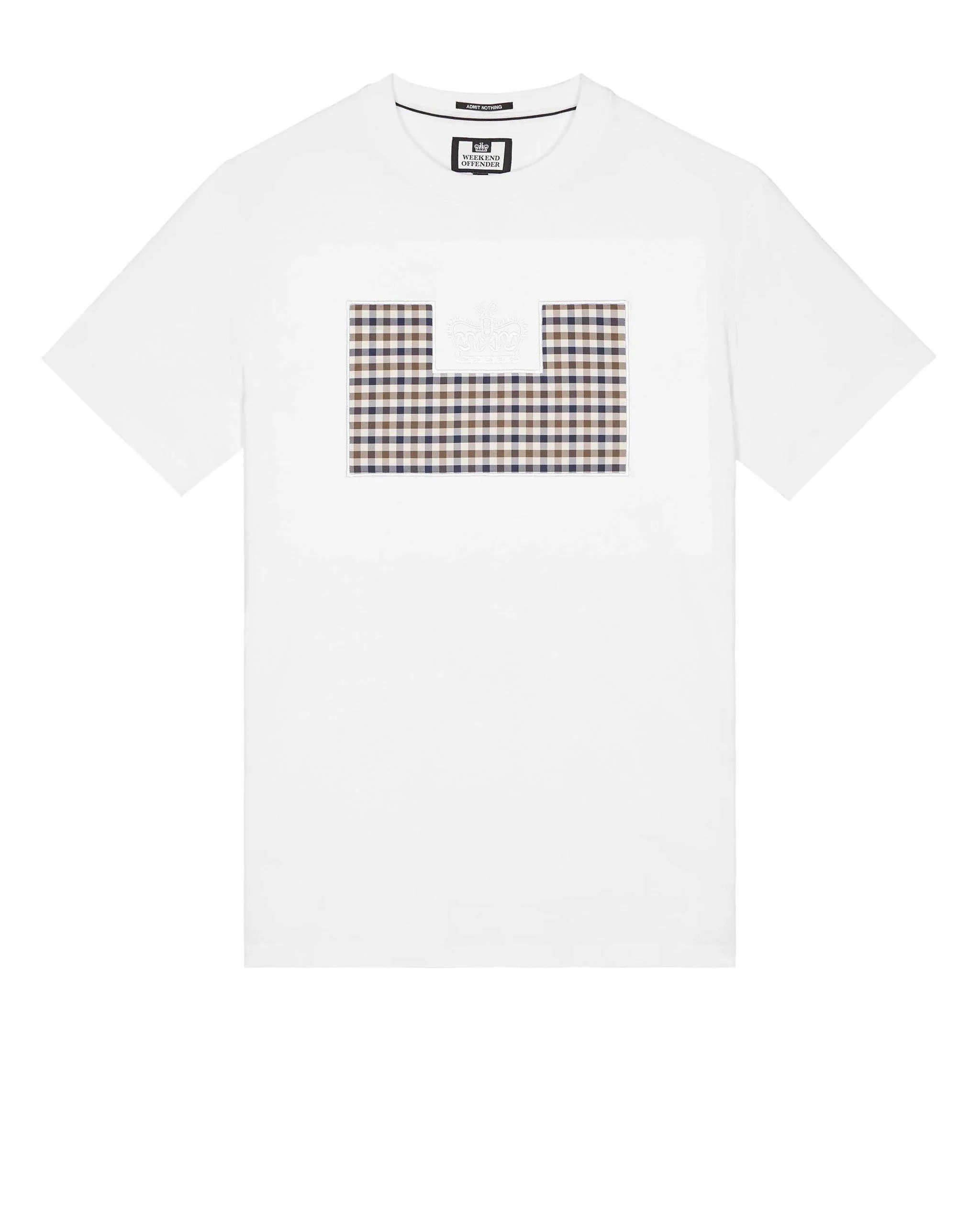 Weekend Offender Zapico Prison T-Shirt White/Mid House Check